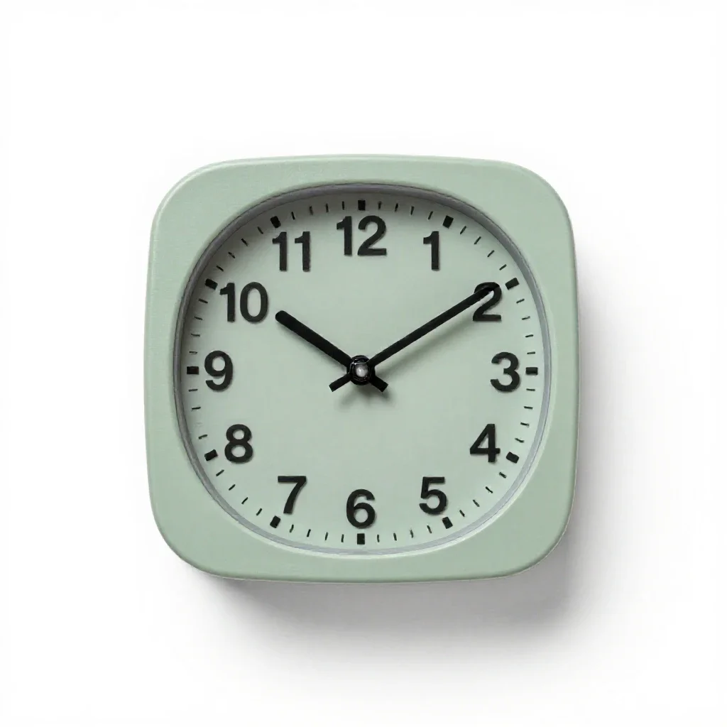 Time clock isolated on a white background
