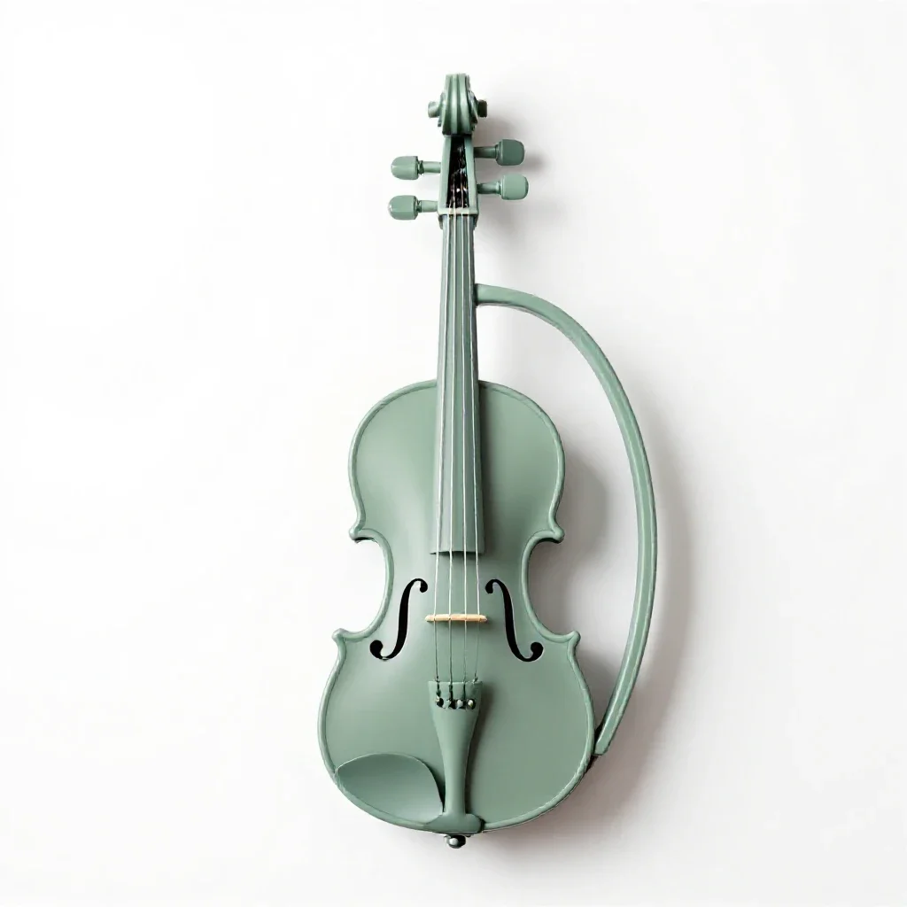 Viola da gamba isolated on a white background