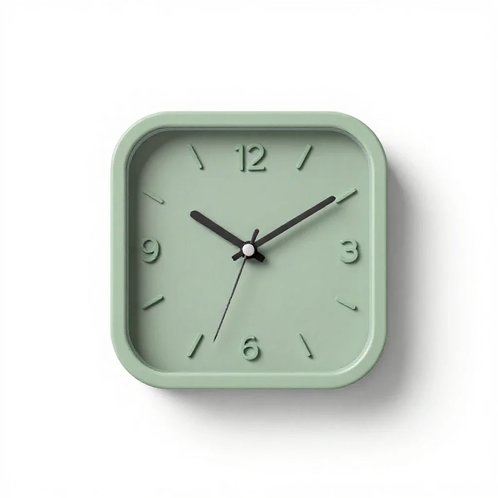 Wall clock isolated on a white background