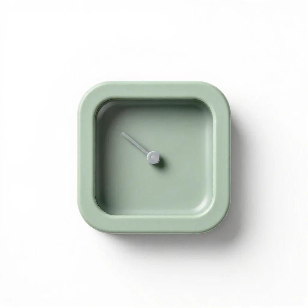 Water clock isolated on a white background