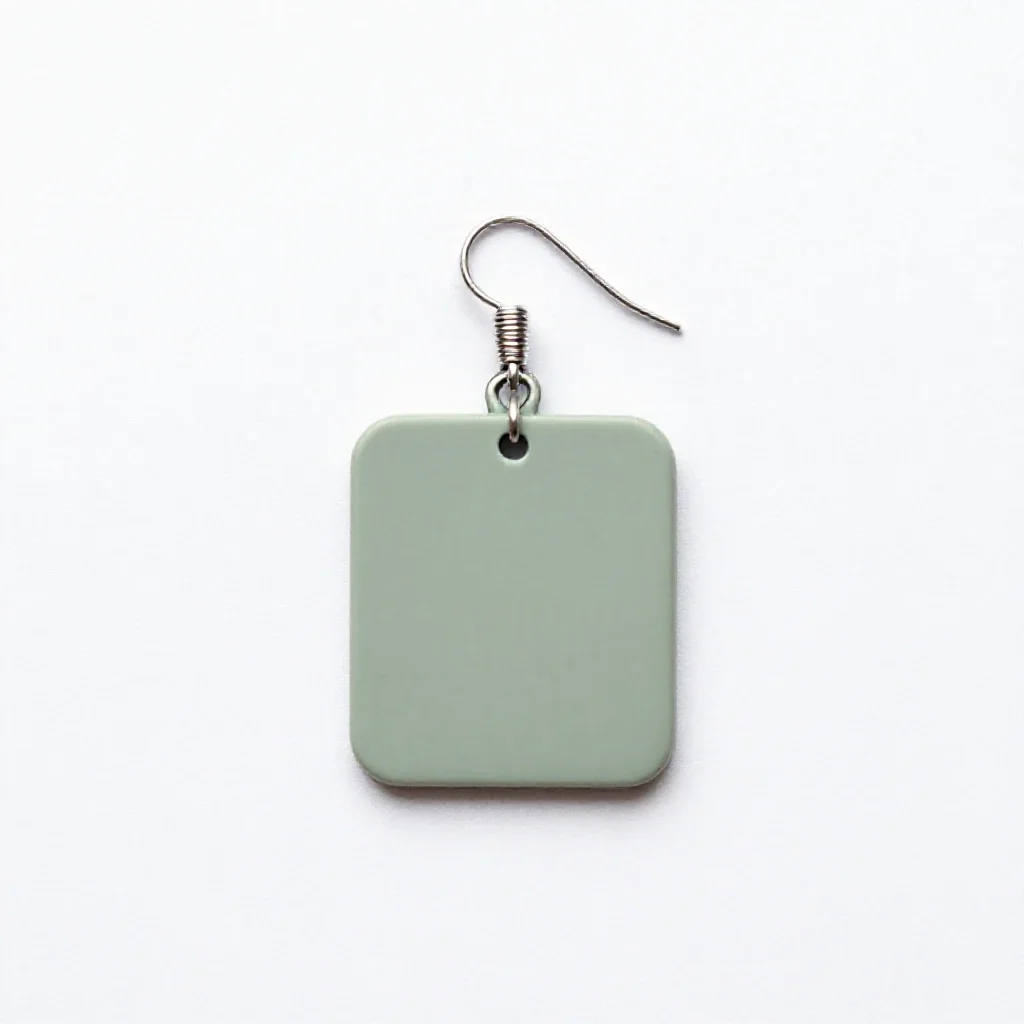 Pendant earring isolated on a white background