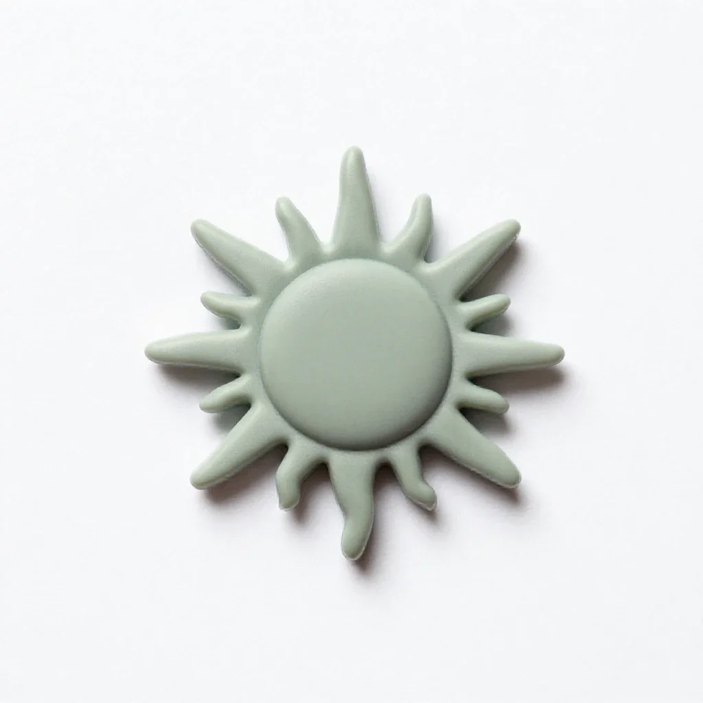 Sunburst isolated on a white background