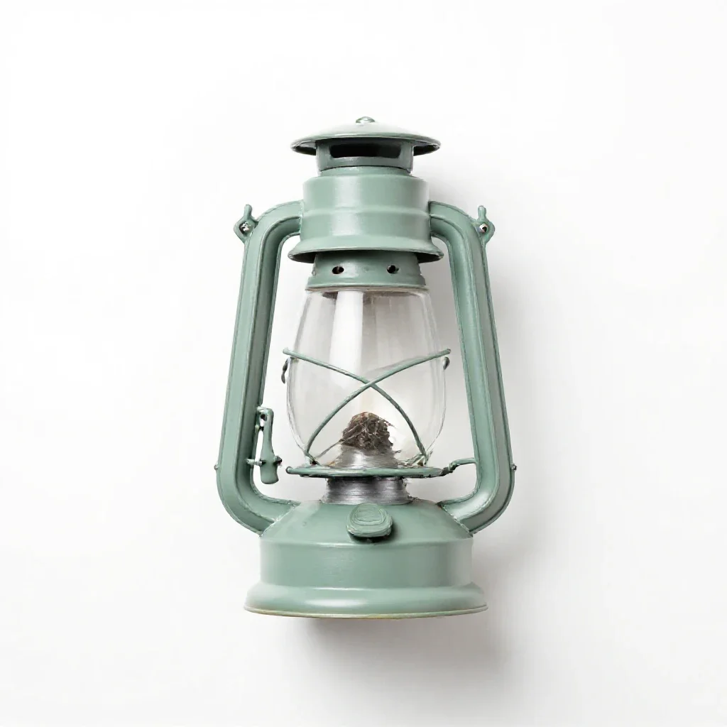 Gas lamp isolated on a white background