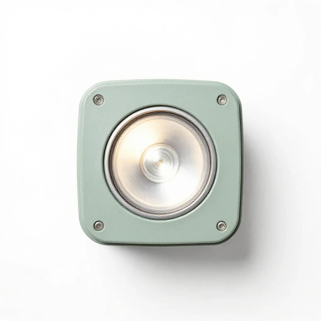 Klieg light isolated on a white background