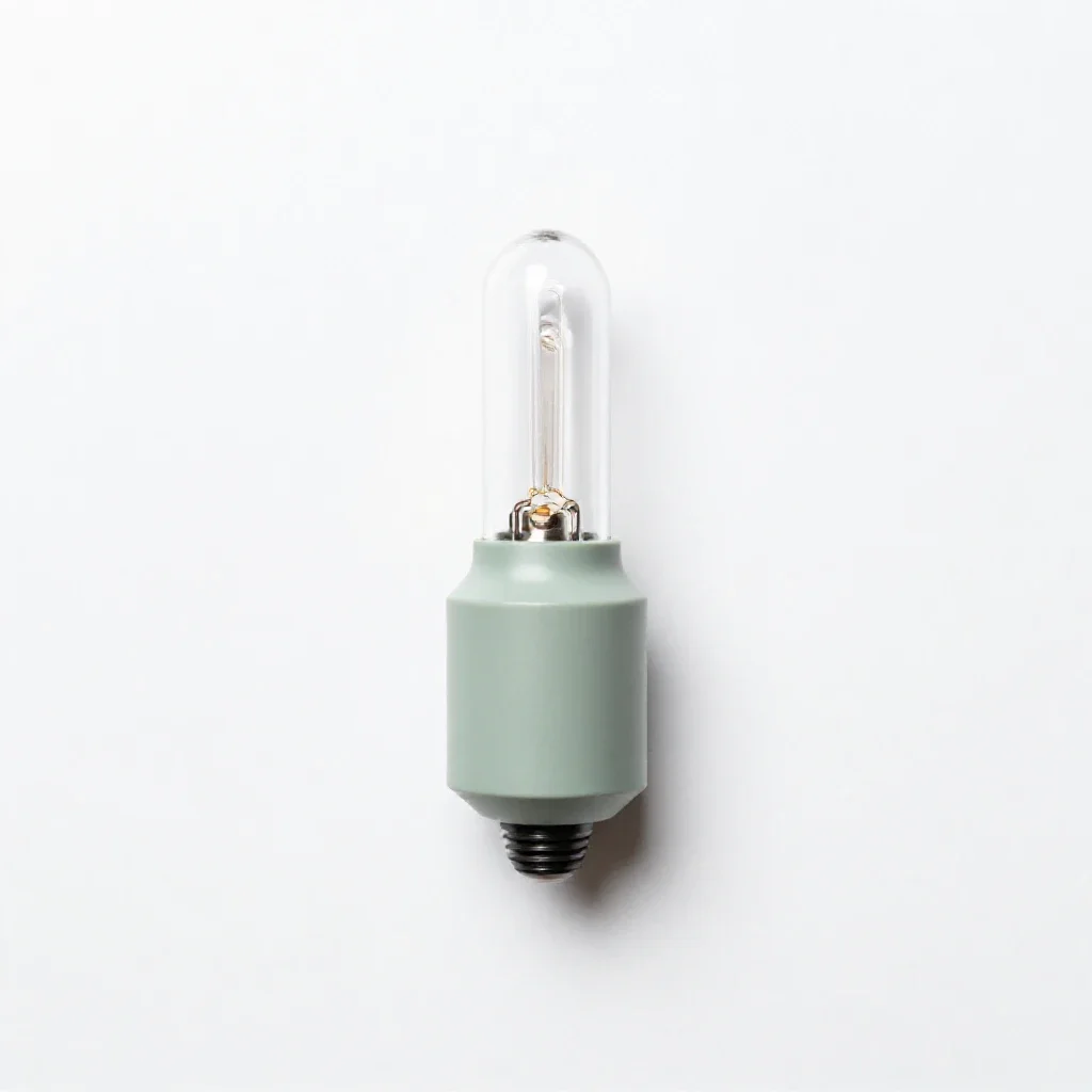 Neon lamp isolated on a white background