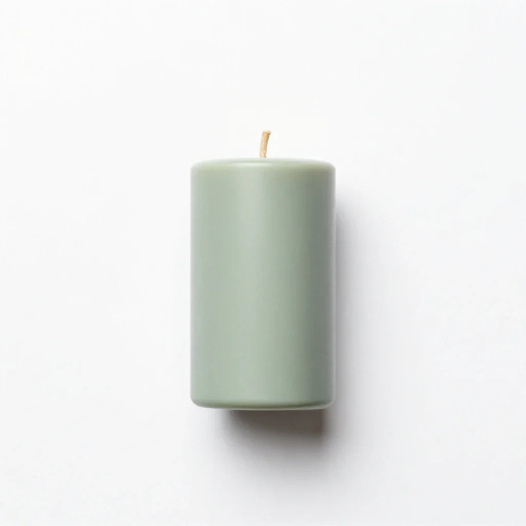 Rushlight isolated on a white background