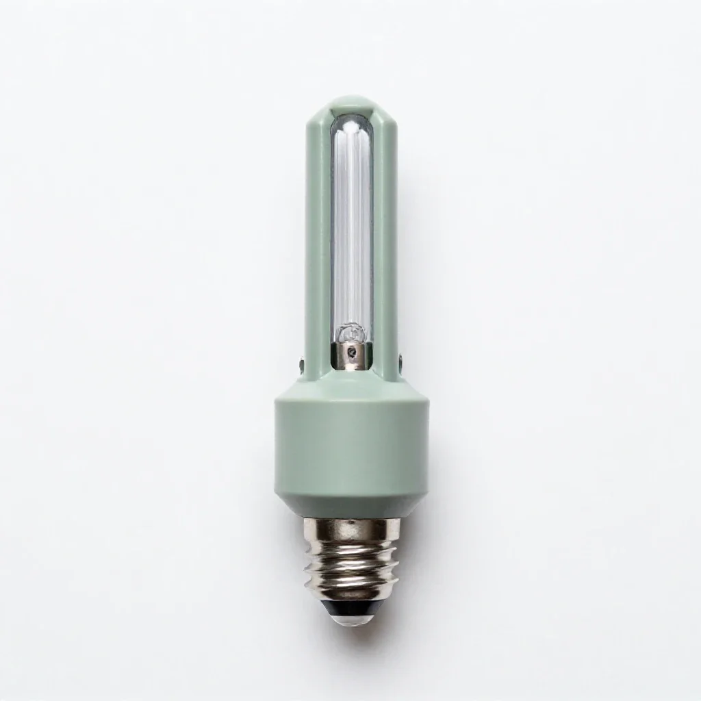 Sodium-vapor lamp isolated on a white background