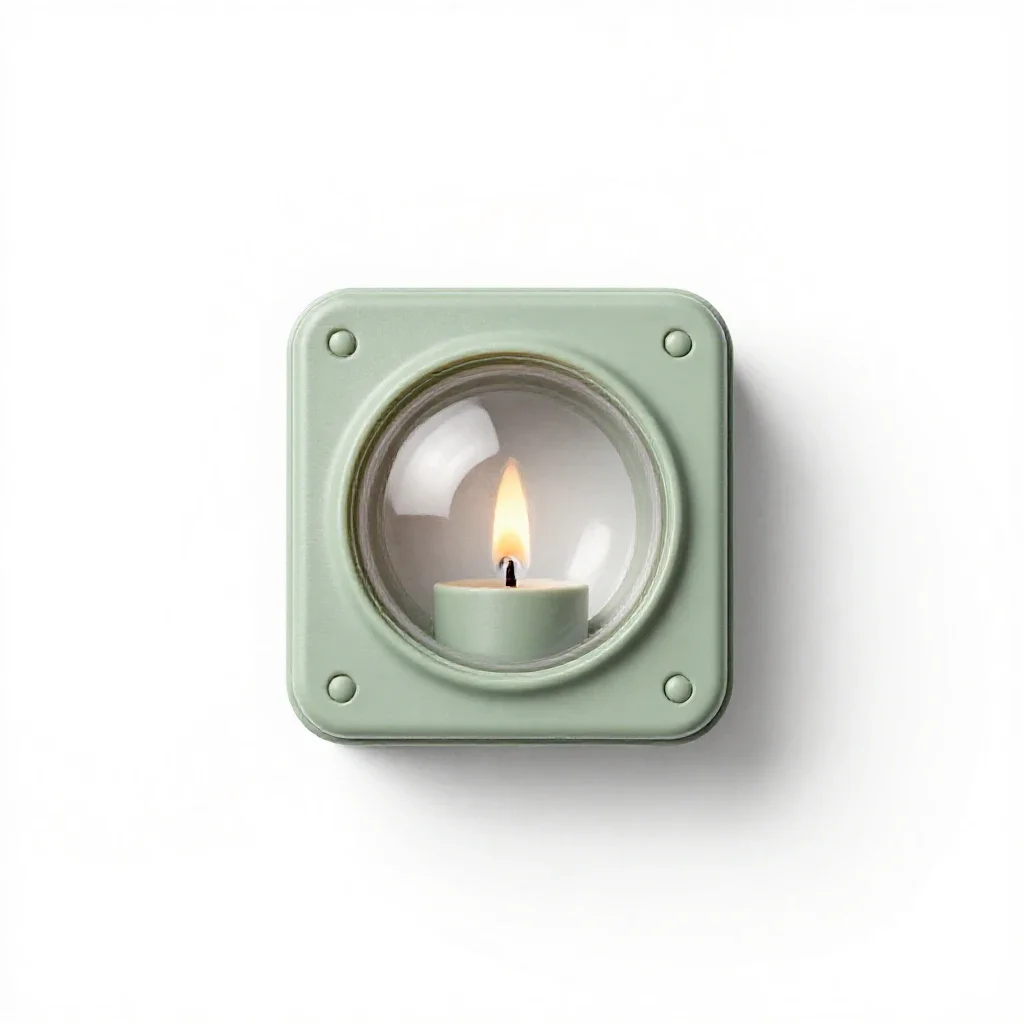 Vigil light isolated on a white background