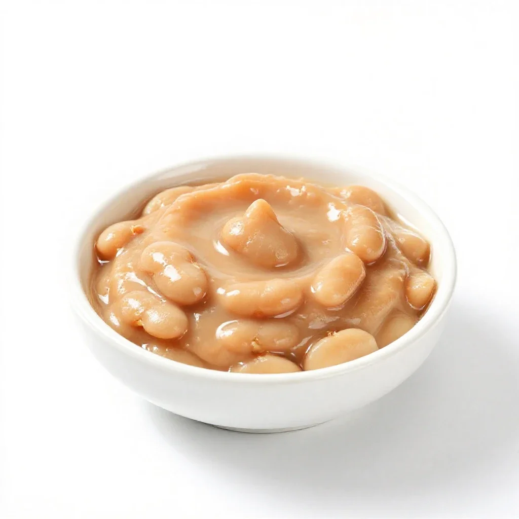 Bean dip isolated on a white background
