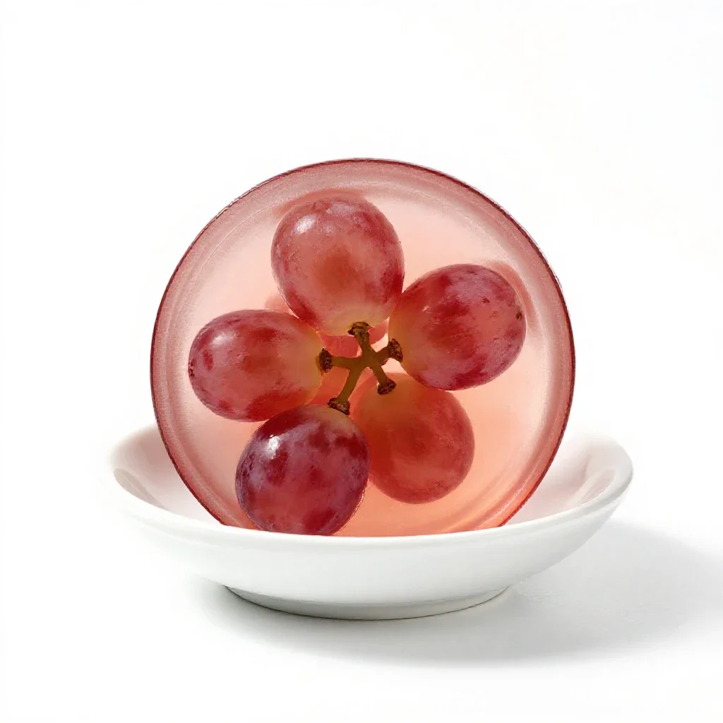 Blush wine isolated on a white background