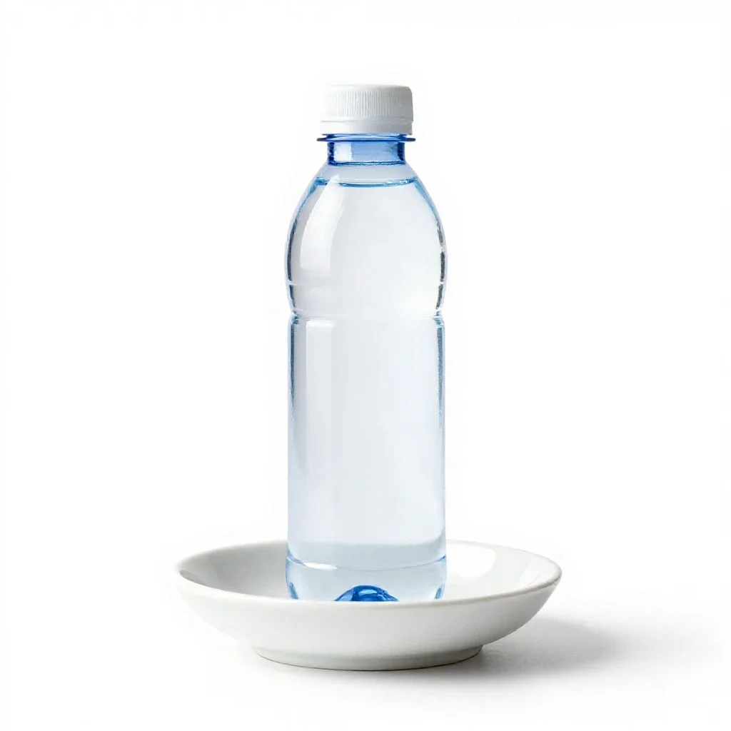 Bottled water isolated on a white background