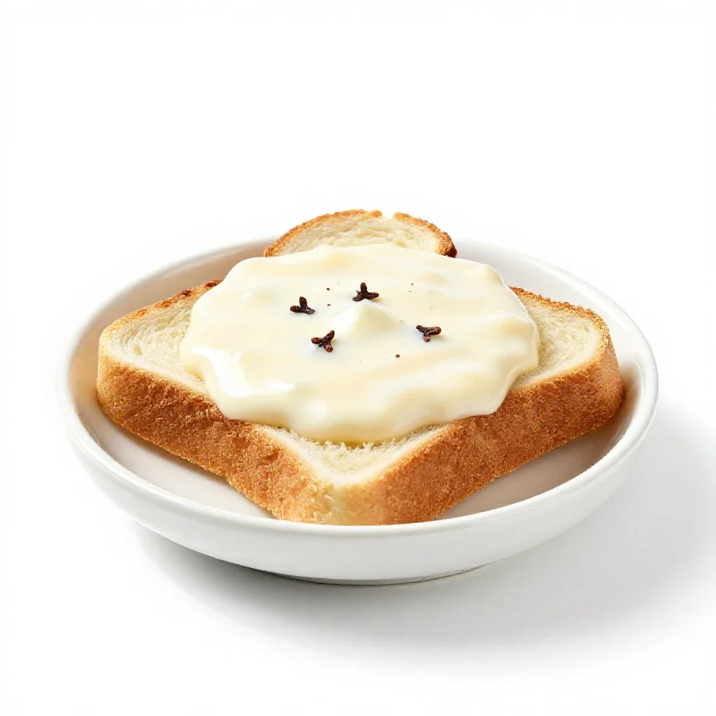 Bread sauce isolated on a white background