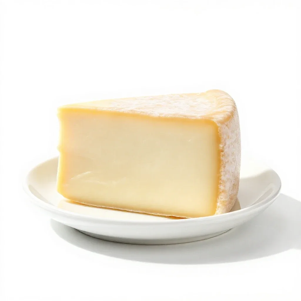 Brick cheese isolated on a white background