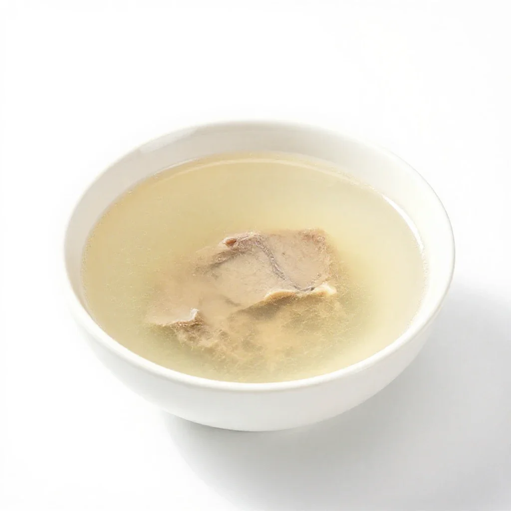 Broth isolated on a white background