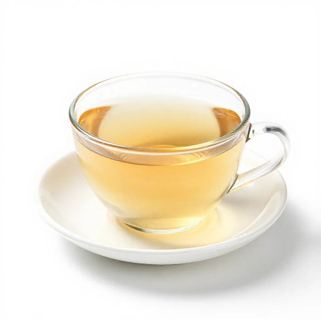 Cambric tea isolated on a white background