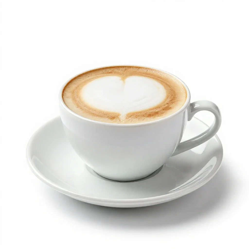 Cappuccino isolated on a white background