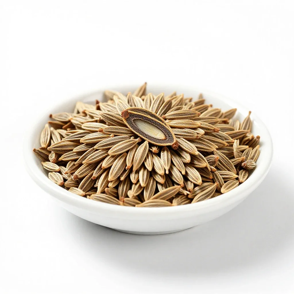 Caraway seed isolated on a white background