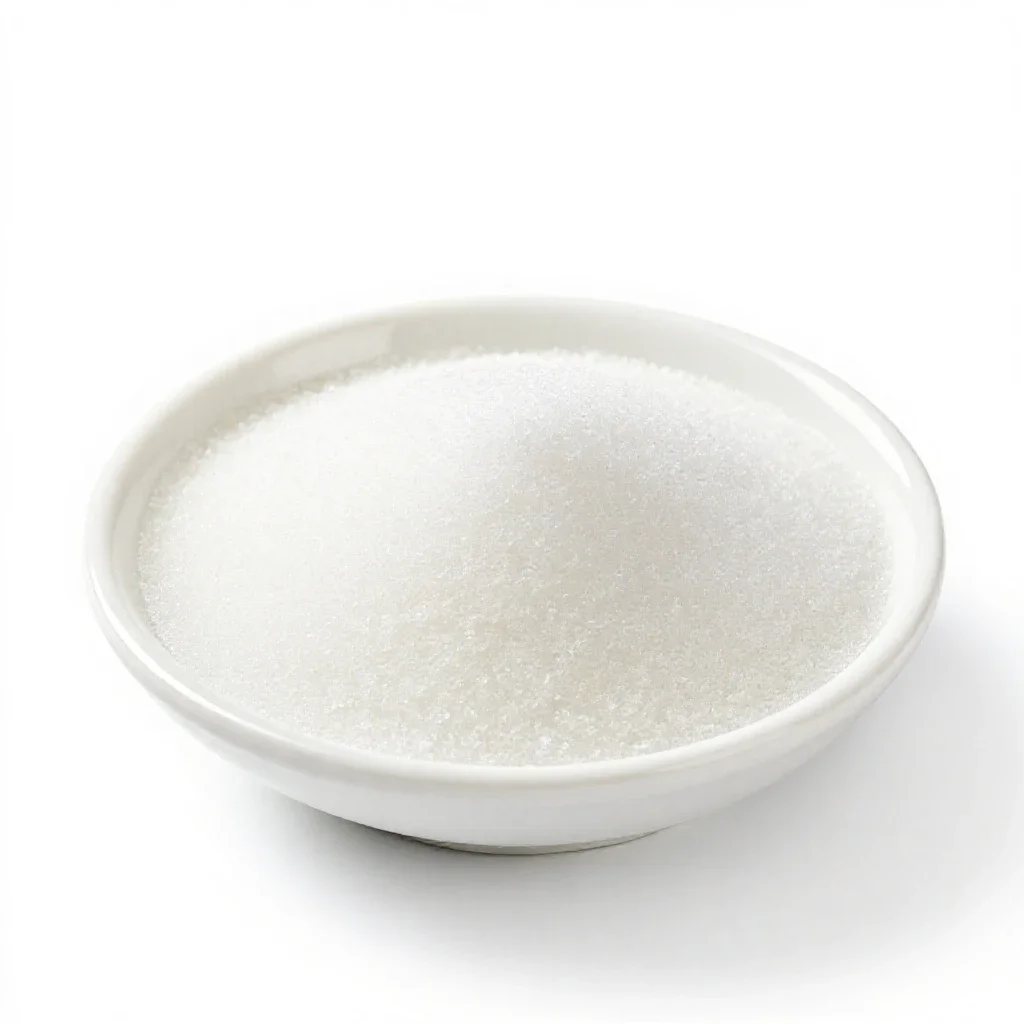 Castor sugar isolated on a white background
