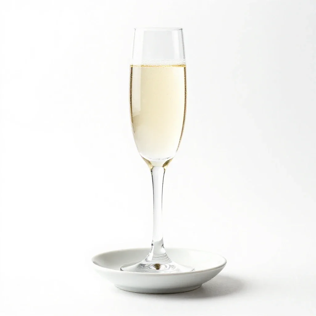 Champagne cup isolated on a white background