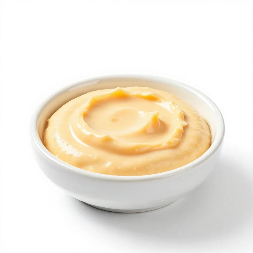 Cheese dip isolated on a white background