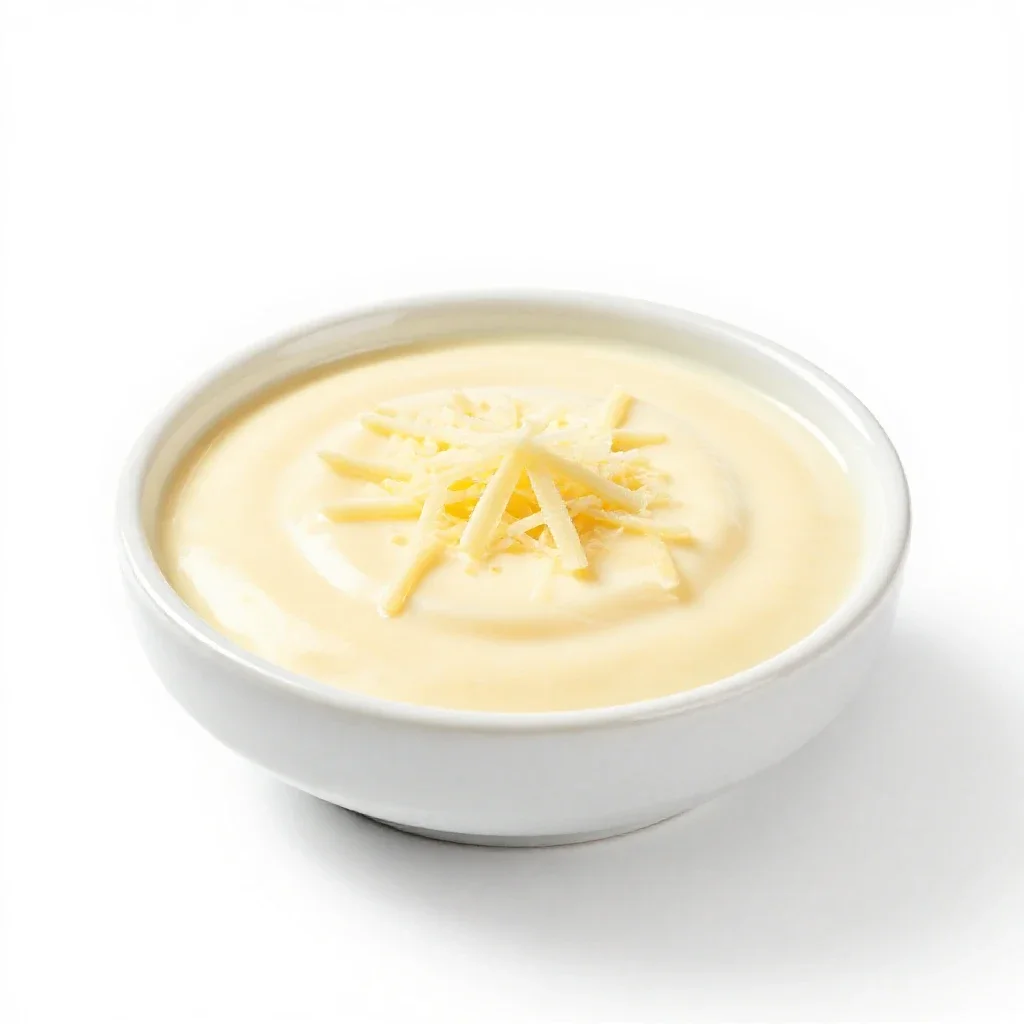 Cheese sauce isolated on a white background