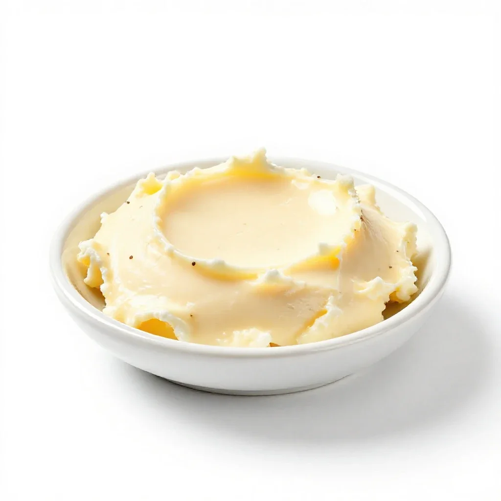 Cheese spread isolated on a white background