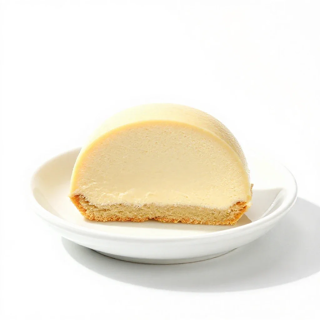 Chicken mousse isolated on a white background