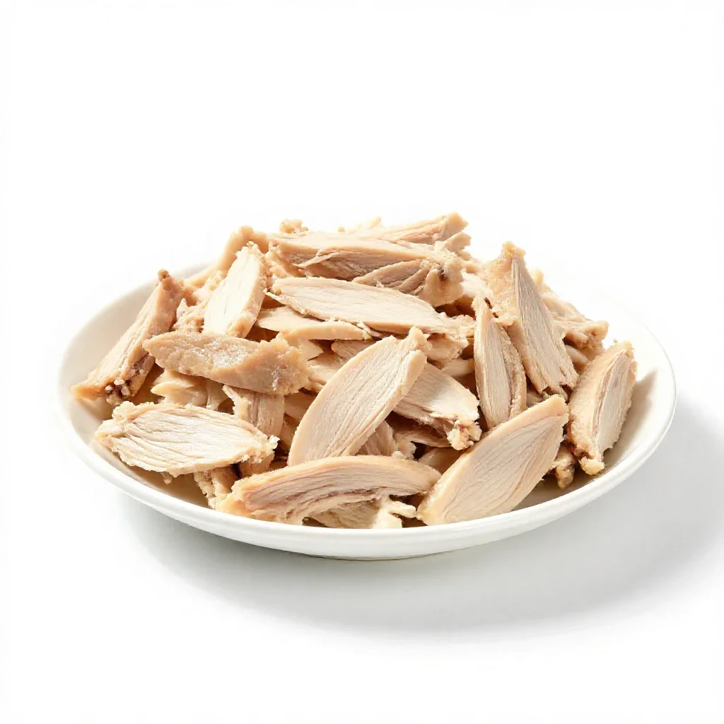 Chicken salad isolated on a white background
