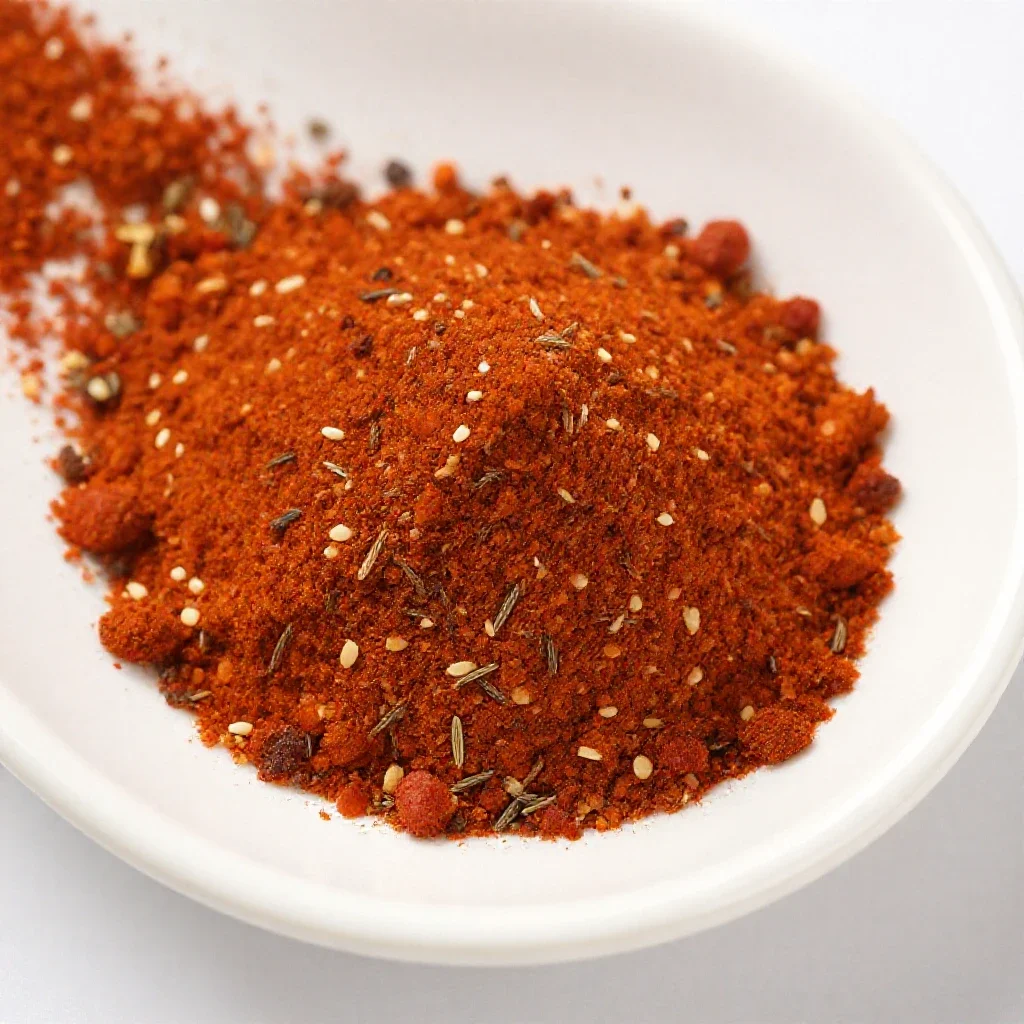 Chili powder isolated on a white background