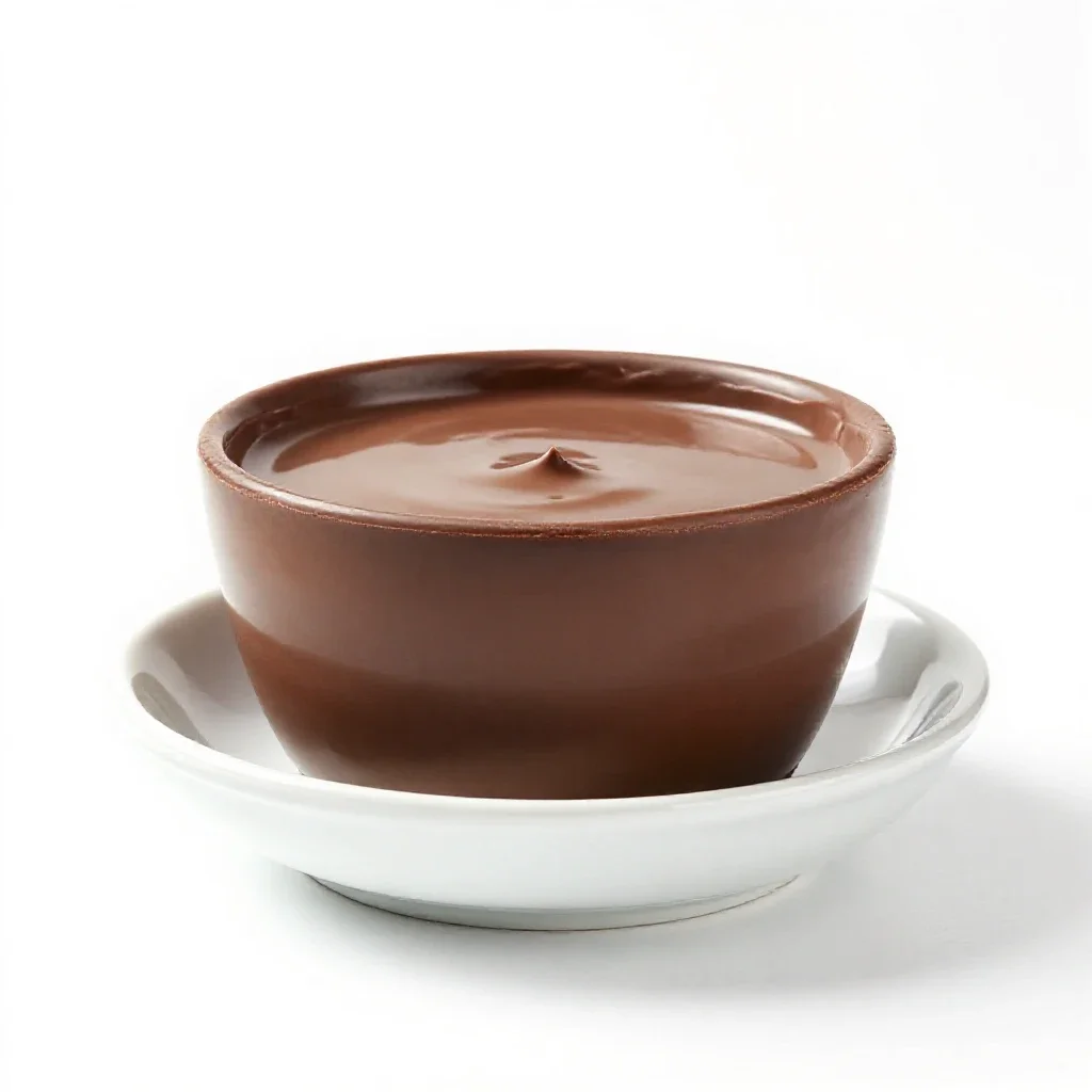 Chocolate fondue isolated on a white background
