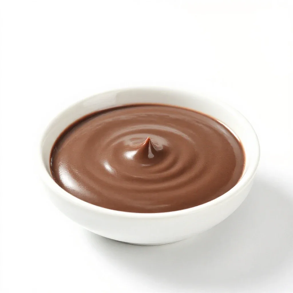 Chocolate sauce isolated on a white background