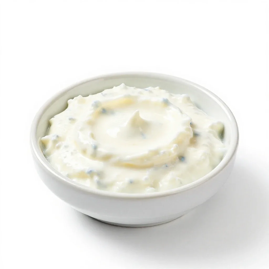Clam dip isolated on a white background