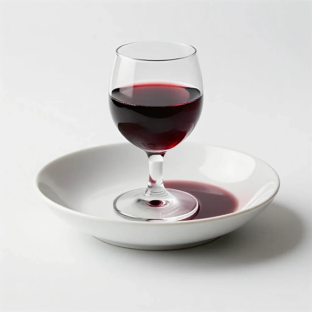 Claret isolated on a white background