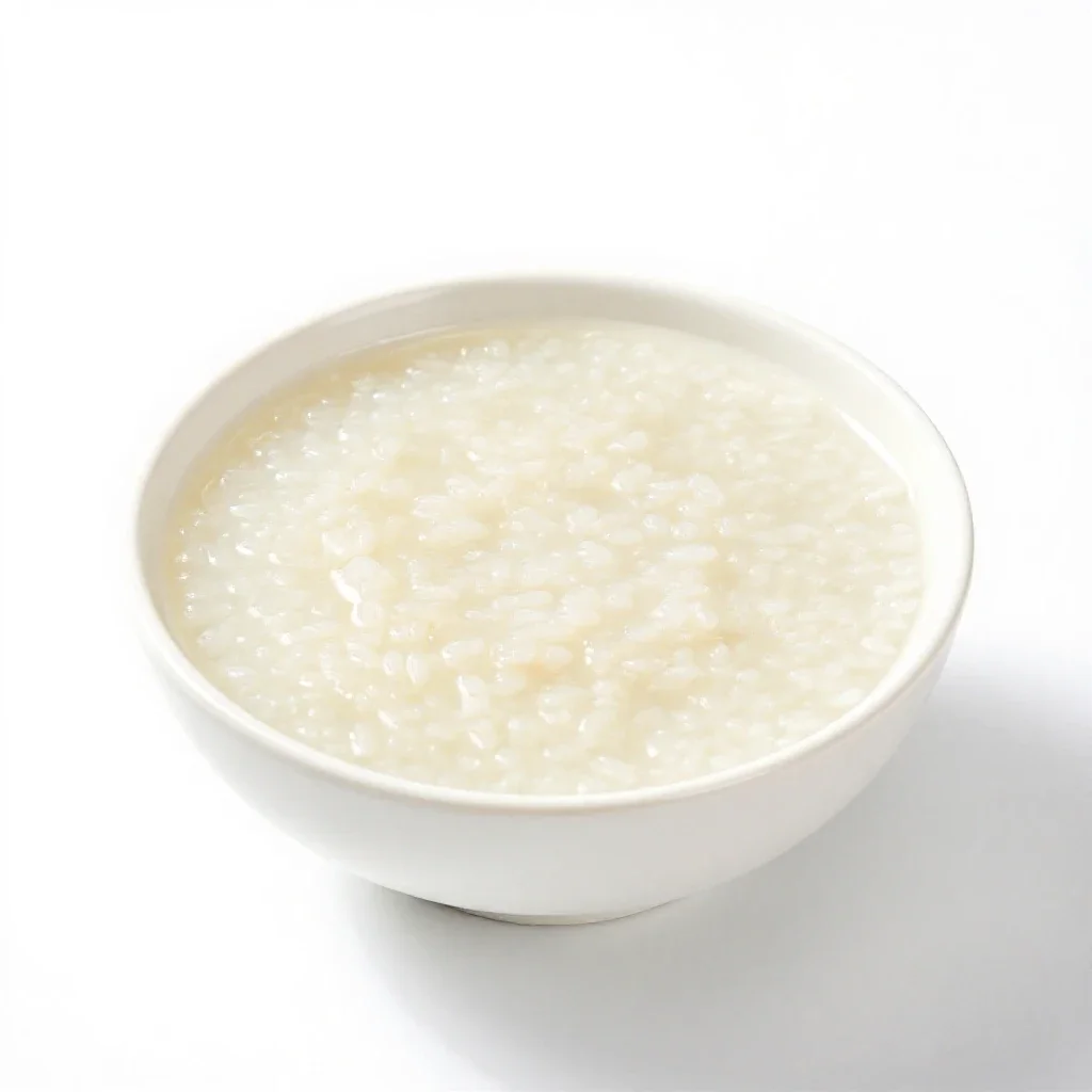 Congee isolated on a white background