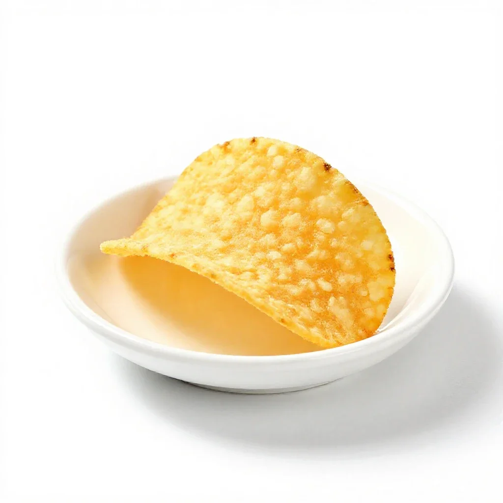Corn chip isolated on a white background