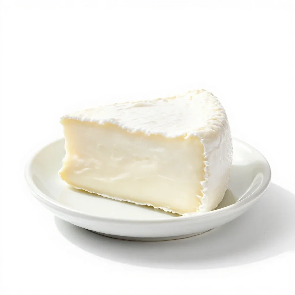 Cream cheese isolated on a white background