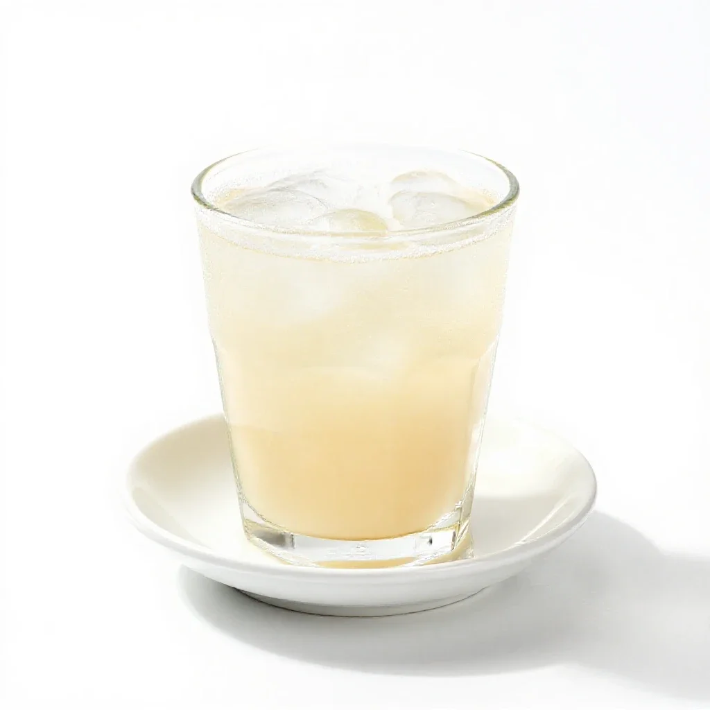 Cream soda isolated on a white background