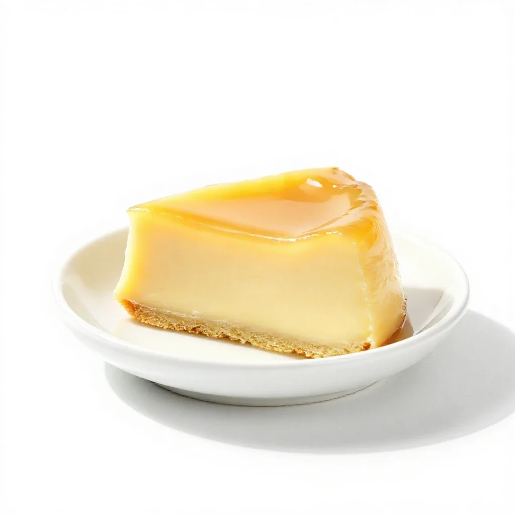 Creme anglais isolated on a white background