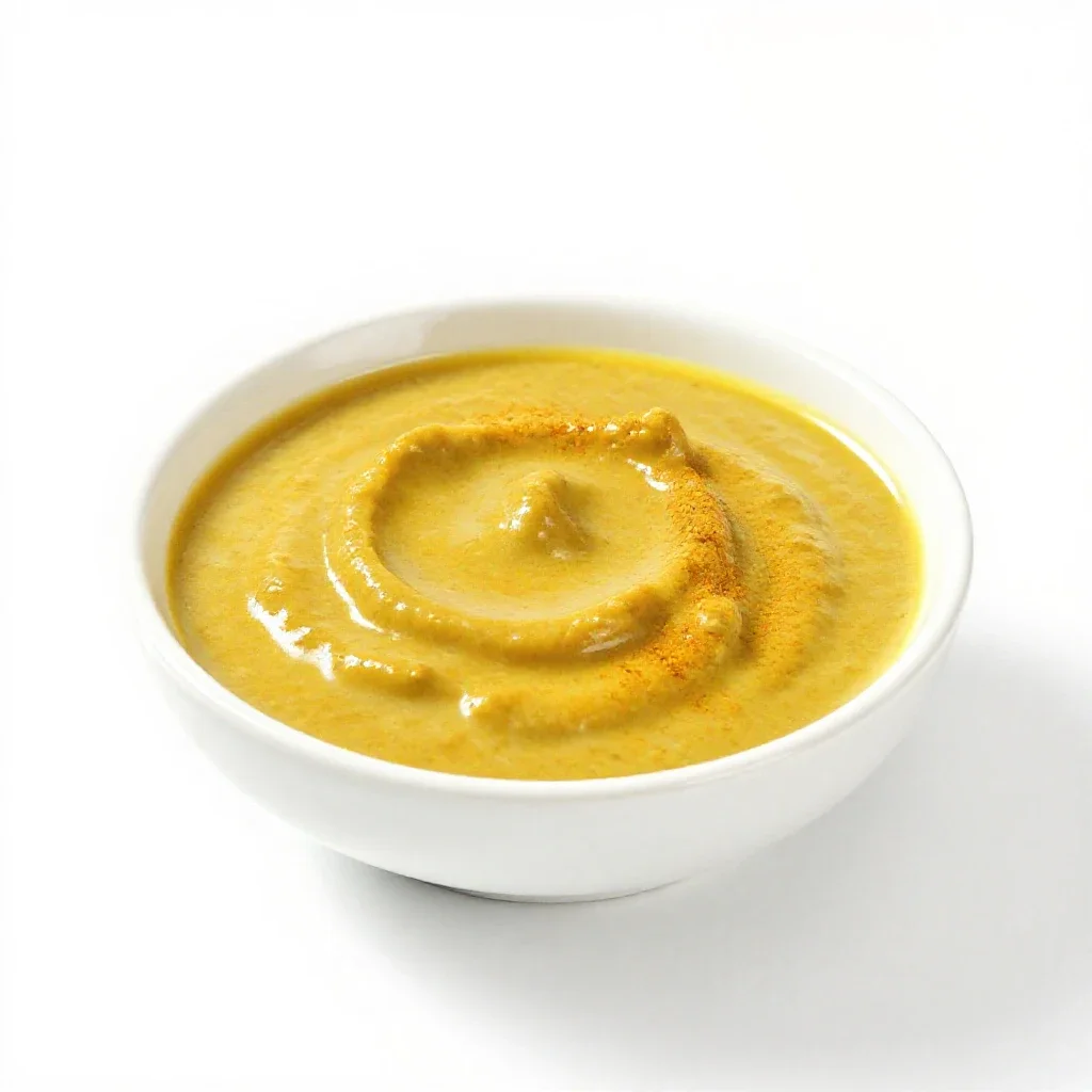 Curry sauce isolated on a white background