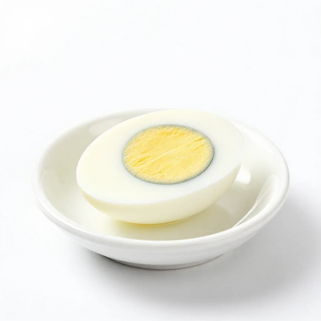 Deviled egg isolated on a white background