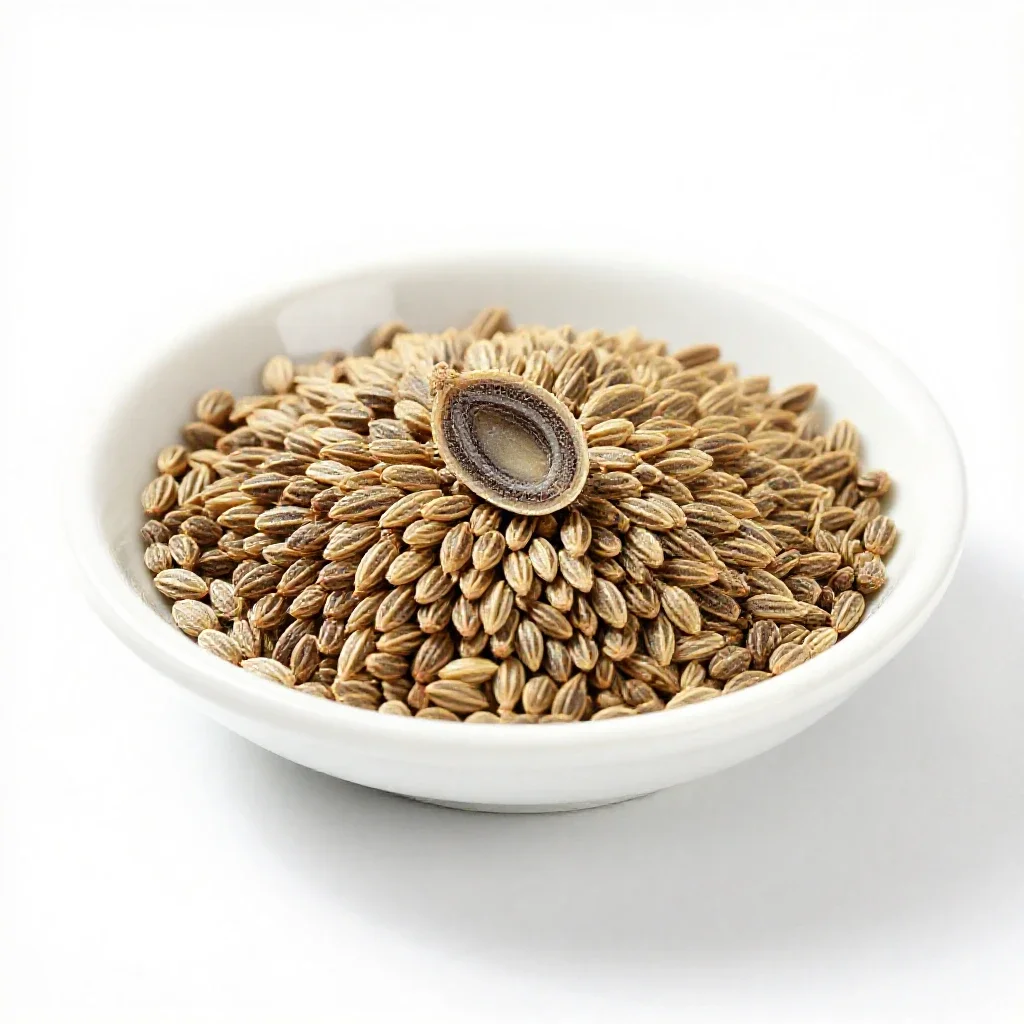 Dill seed isolated on a white background