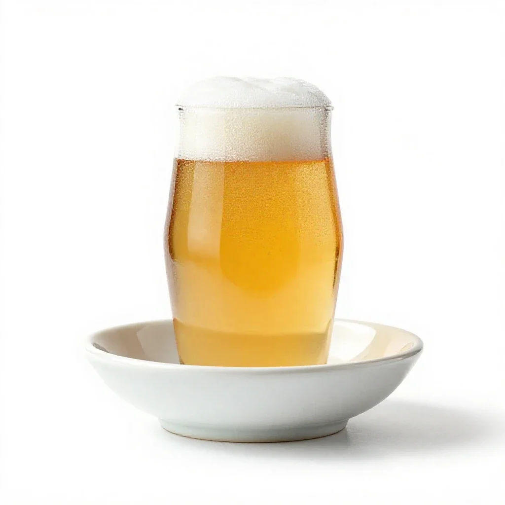 Draft beer isolated on a white background