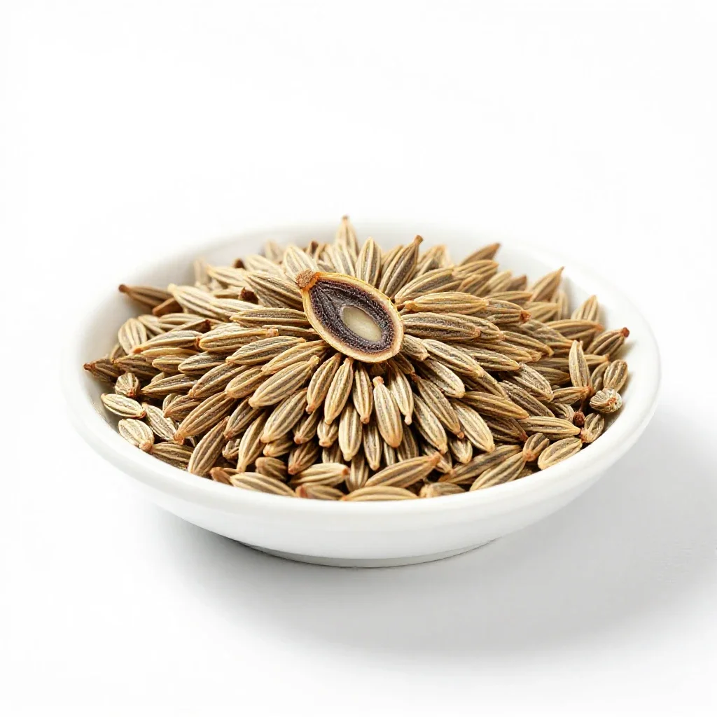 Fennel seed isolated on a white background
