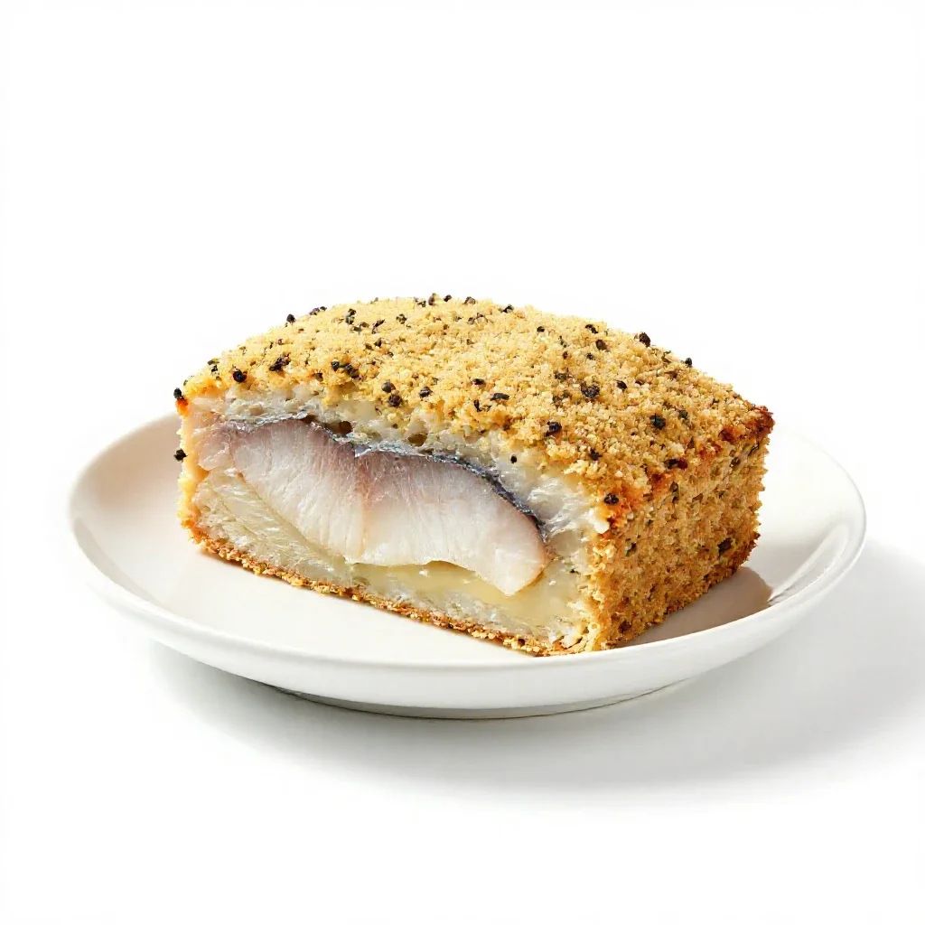 Fish loaf isolated on a white background