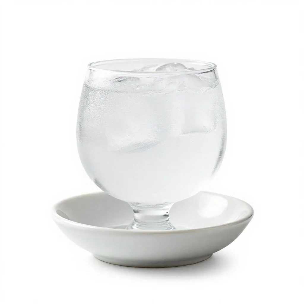Gin and tonic isolated on a white background