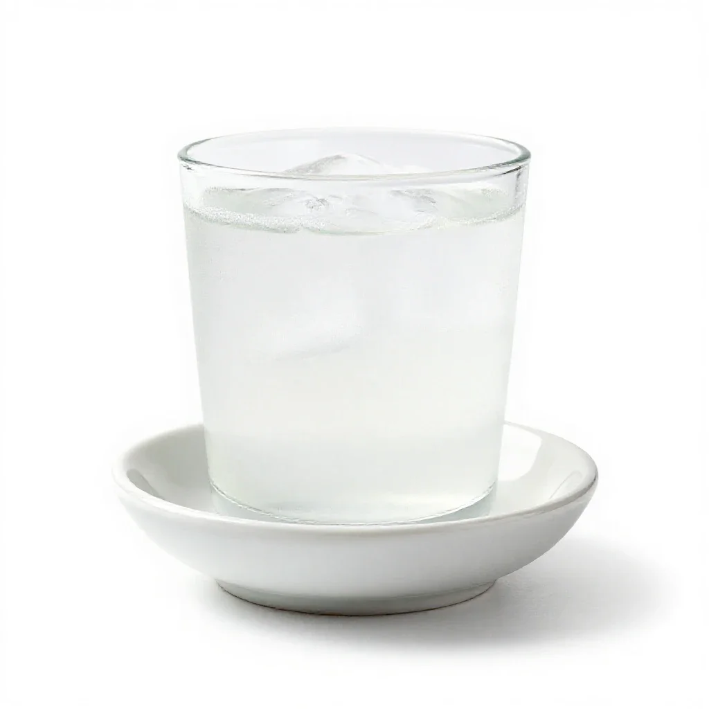 Gin rickey isolated on a white background