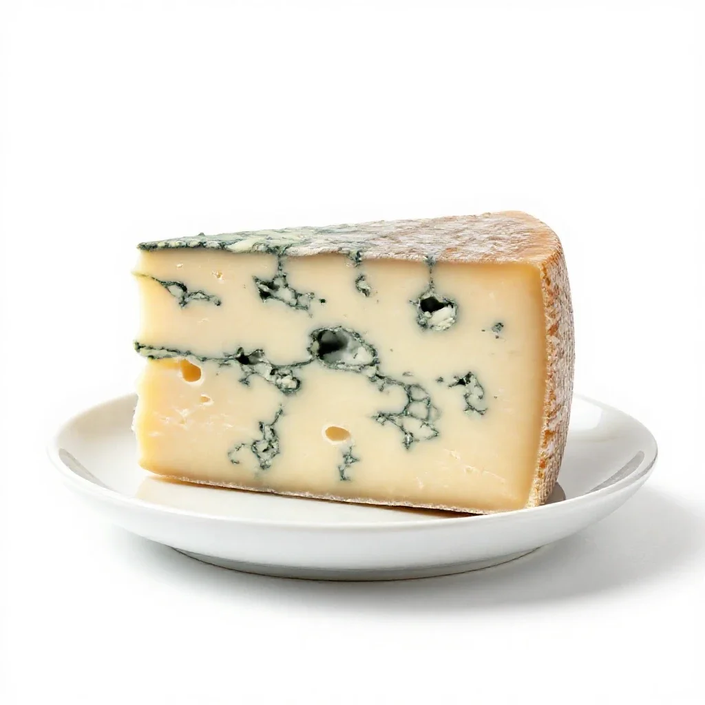Gorgonzola isolated on a white background