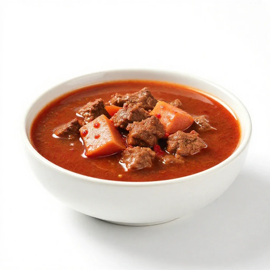 Goulash isolated on a white background