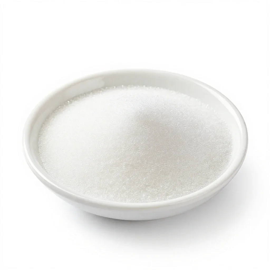 Granulated sugar isolated on a white background