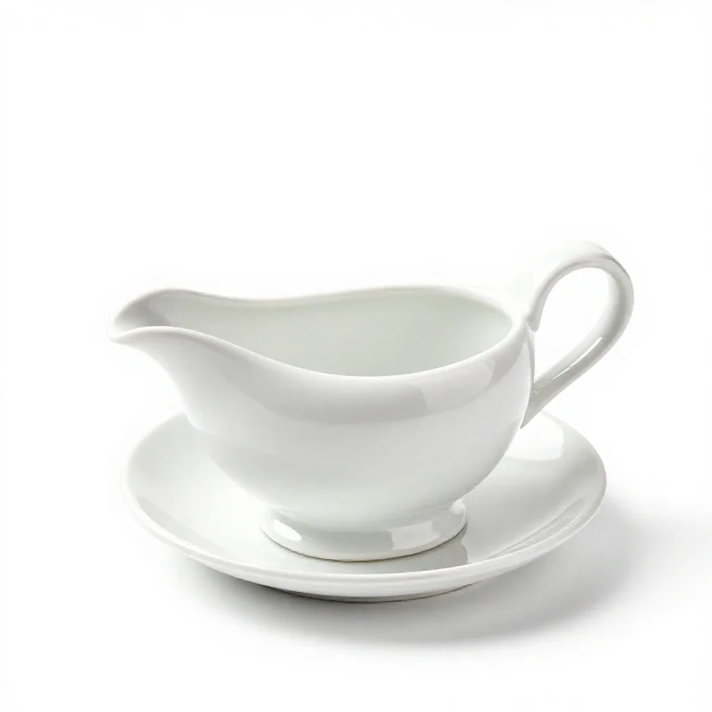 Gravy boat isolated on a white background
